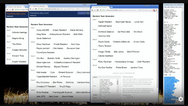 Fantasy Draft Tournament - April 2016